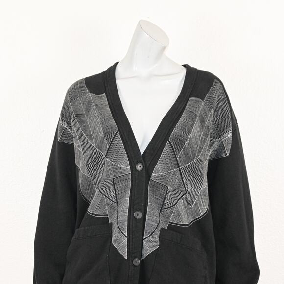 Raquel Allegra $425 Jackie Cardigan Oversize fit size 0 100% Cotton - Picture 8 of 11